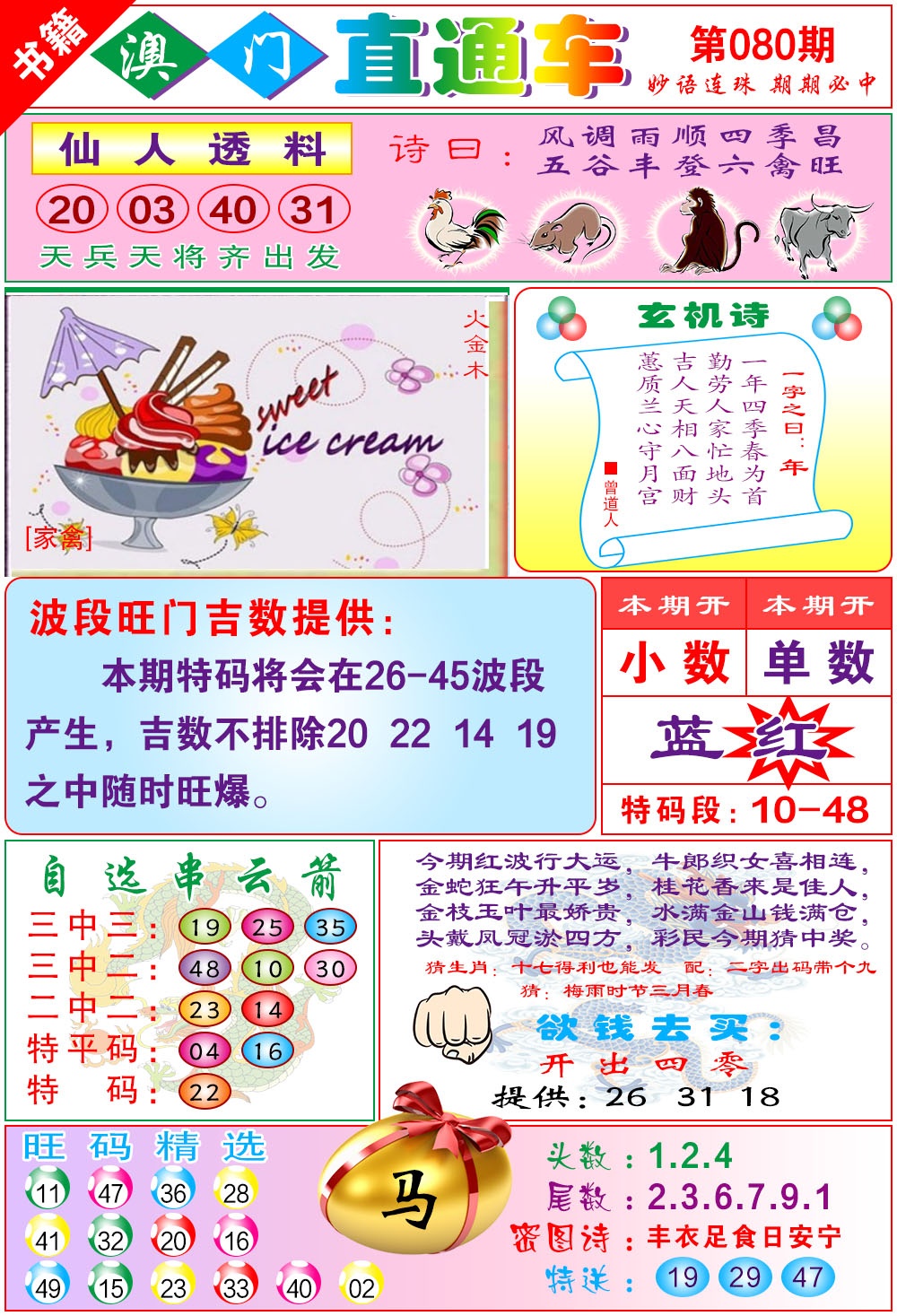 080期白姐直通车[图]